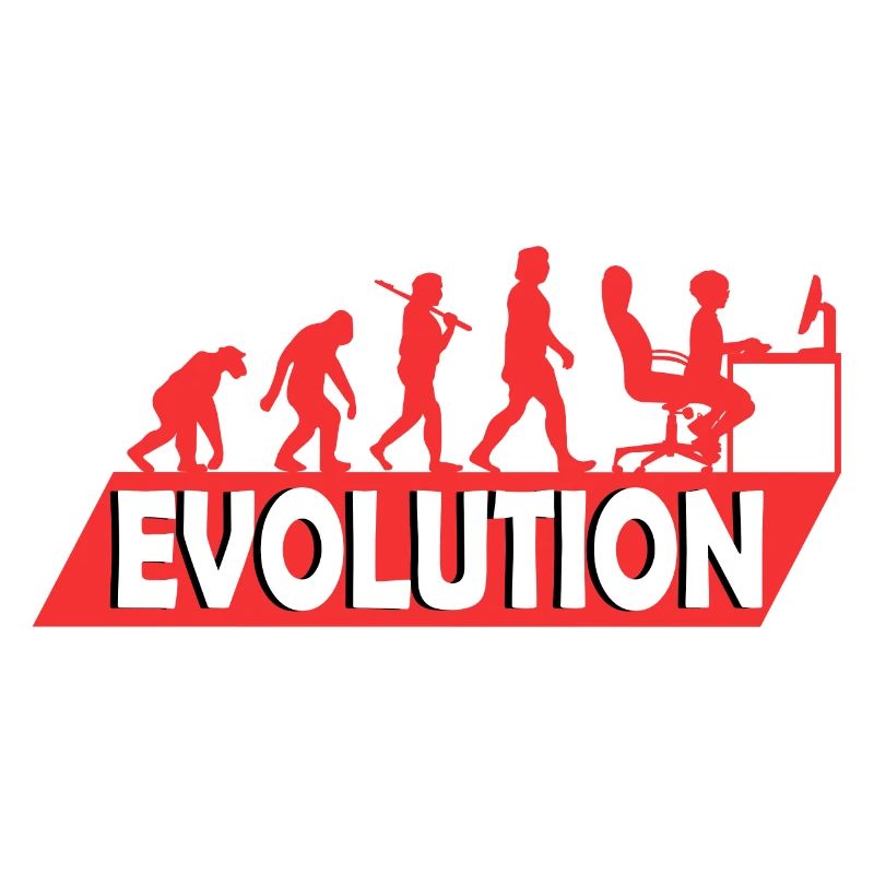 Computer Nerd Programmeur Evolution drôle