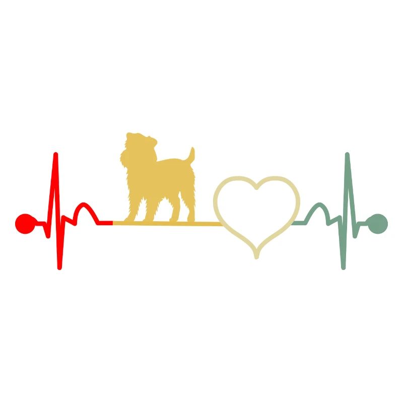 Belgian Dwarf Griffon Heartbeat Retro