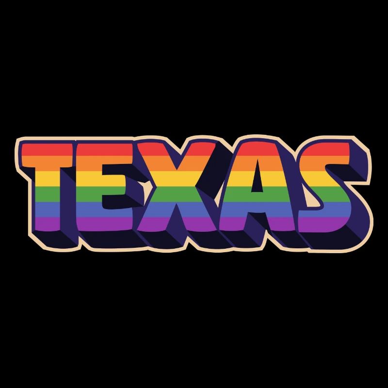 Texas Rainbow Pride Design pour les Texans LGBT +