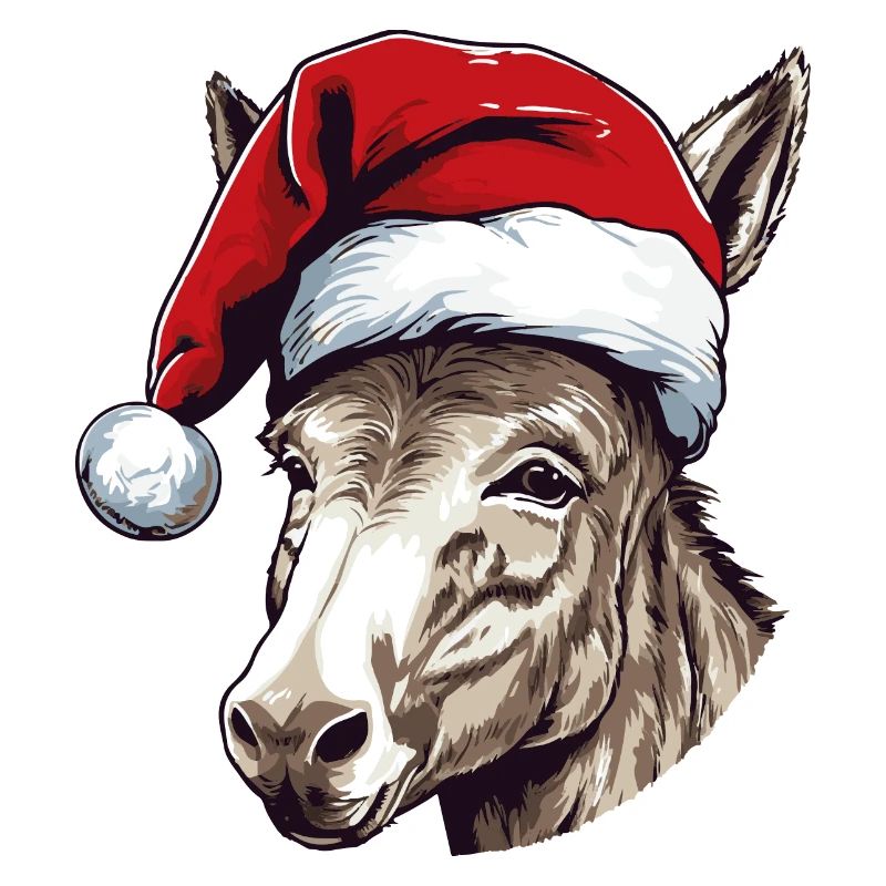 Tête d’animal de Noël d’âne