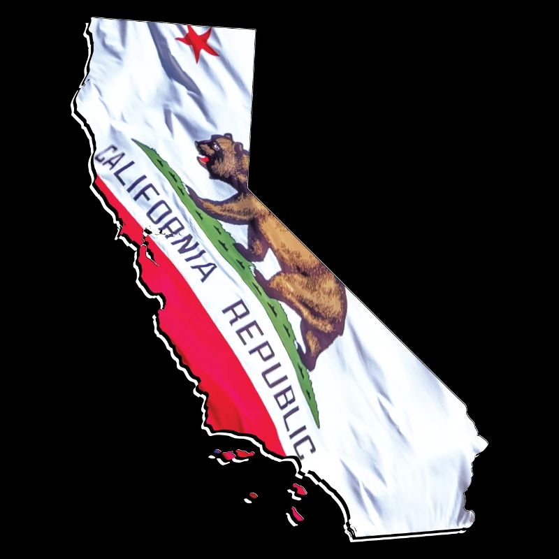 California (USA) | Real Flag | Flag Map