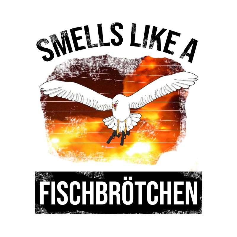Seagull Hunting Fish Roll - seagull north german moin