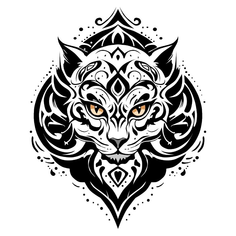 TATOUAGE CHAT NOIR