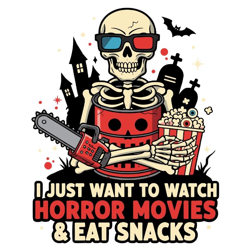 Skeleton Popcorn Horror Snack