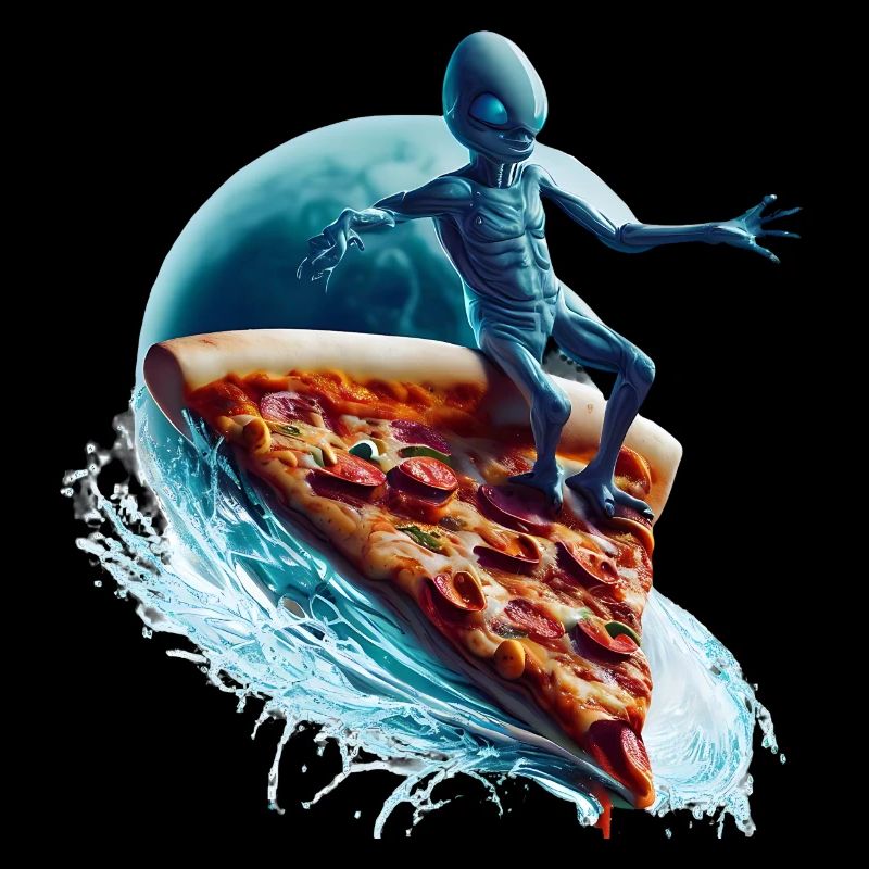 Pizza Surfer Alien