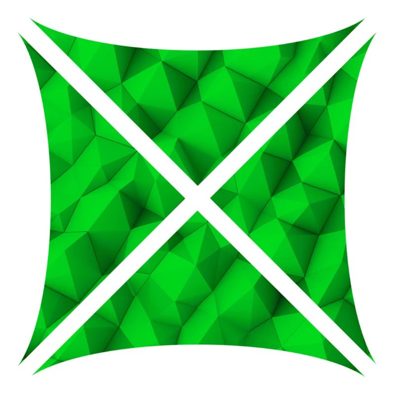 Conception de polygone abstrait vert