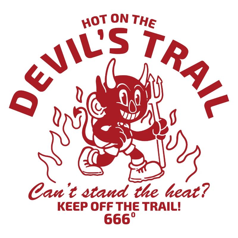 Devil in vintage style