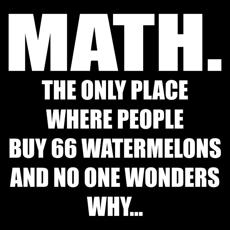 Math And Watermelons Mathematics Calculation Numbe