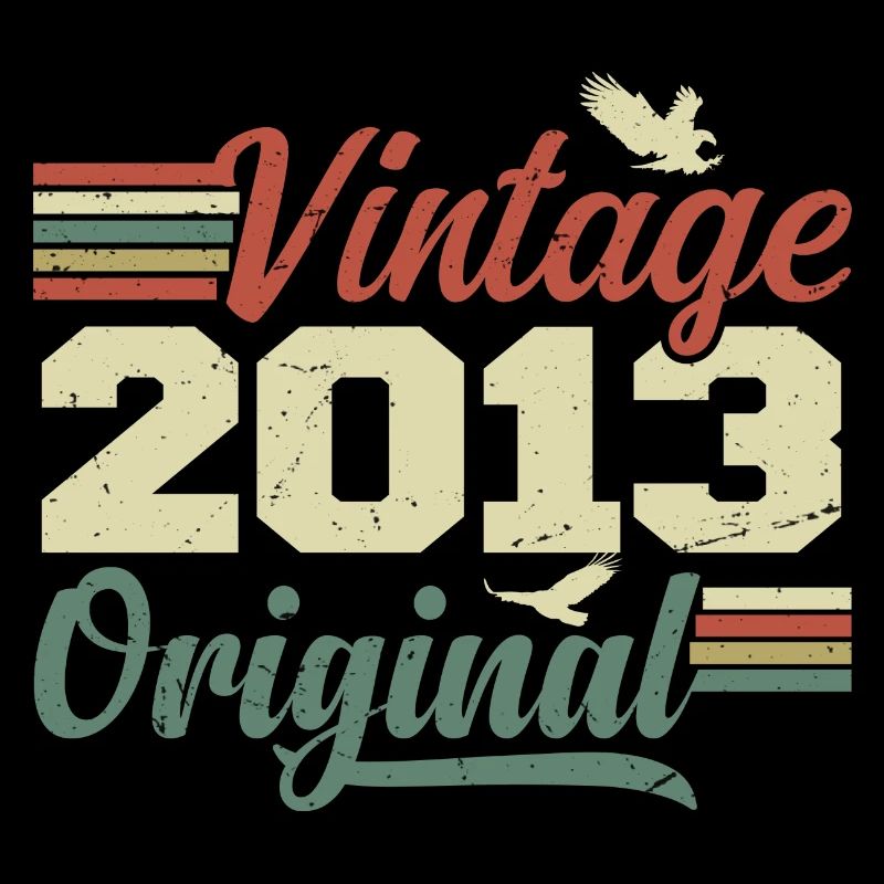 Vintage 2013 Retro Anniversary Gift