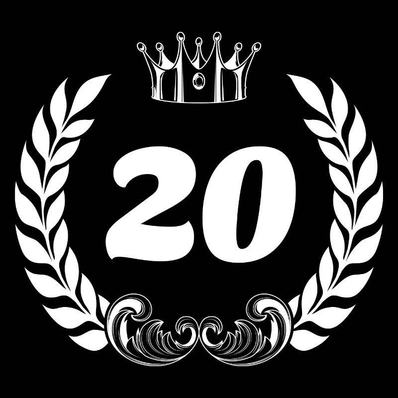 20 Number wreath