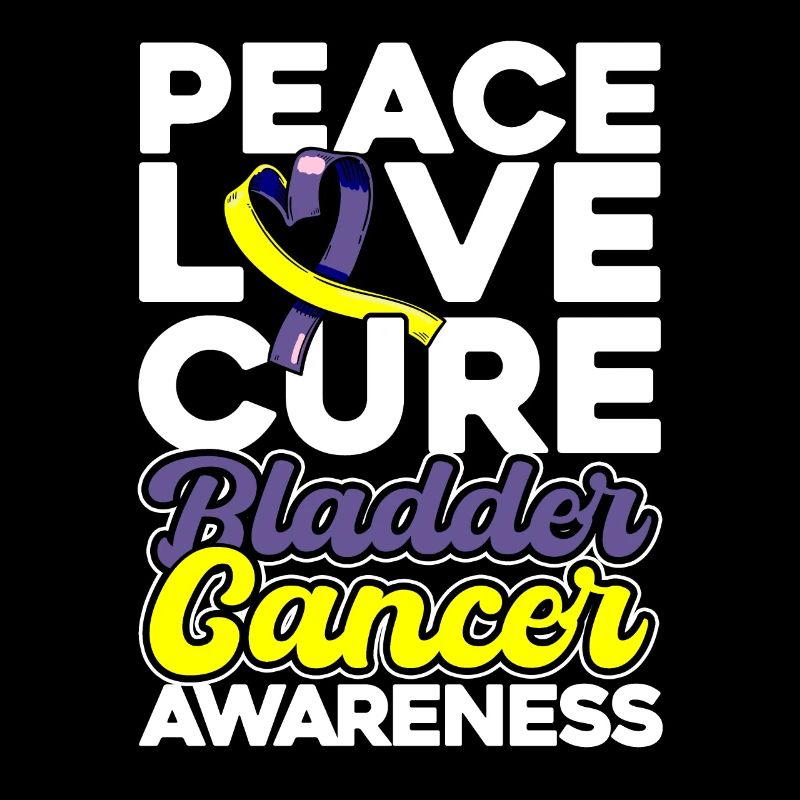 Bladder Cancer Awareness Purple Loop Bladder