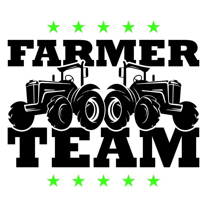 Tractor Farmer Farmer Team