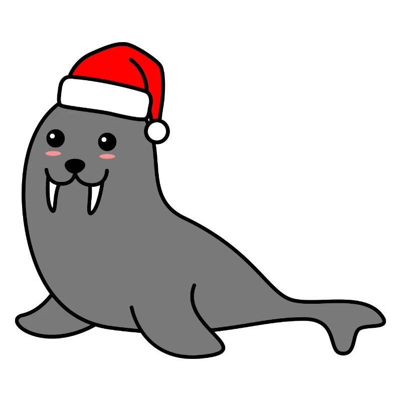 Seal Christmas Comic Xmas