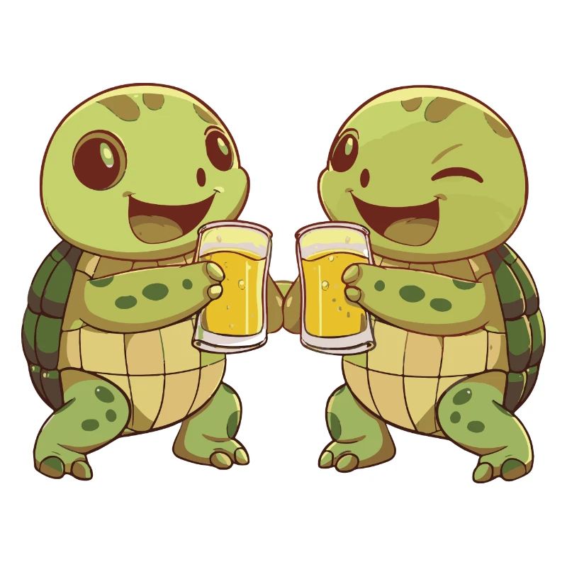 Turtle Comic Beer Funny Booze
