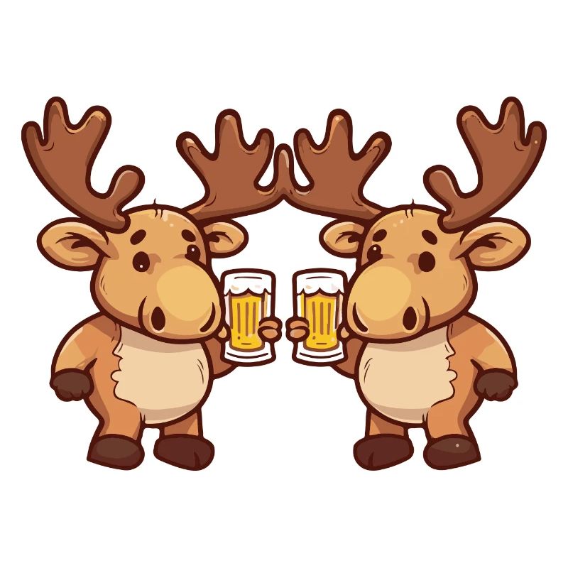 Moose Comic Bière Drôle Alcool