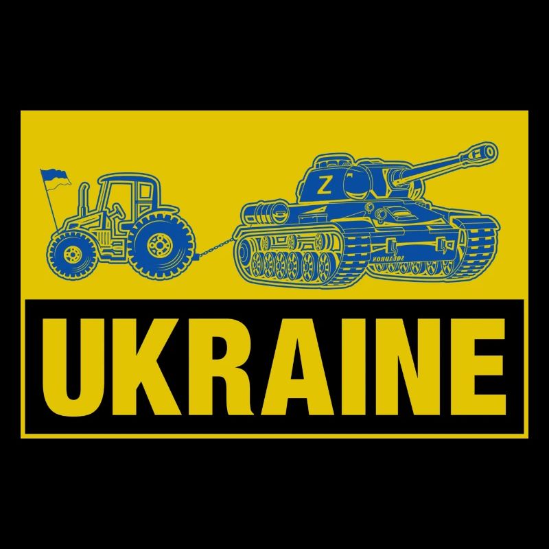 Ukrainischer Bauer stiehlt einen russischen Panzer mit Traktor