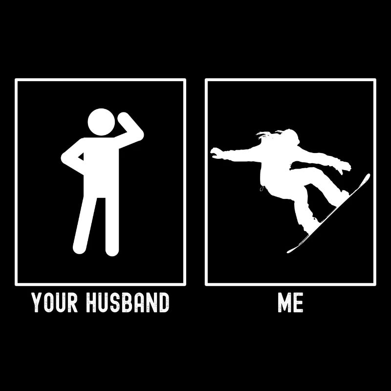 Ihr Ehemann - Ich - Snowboarding Sprung
