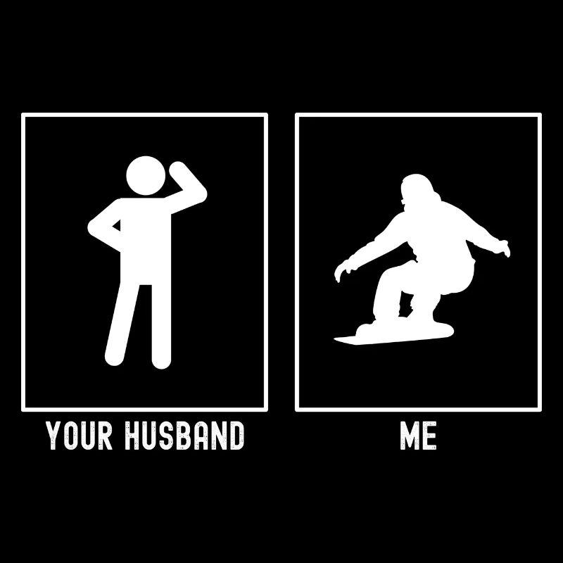 Ihr Ehemann - Ich - Snowboarding Spaß