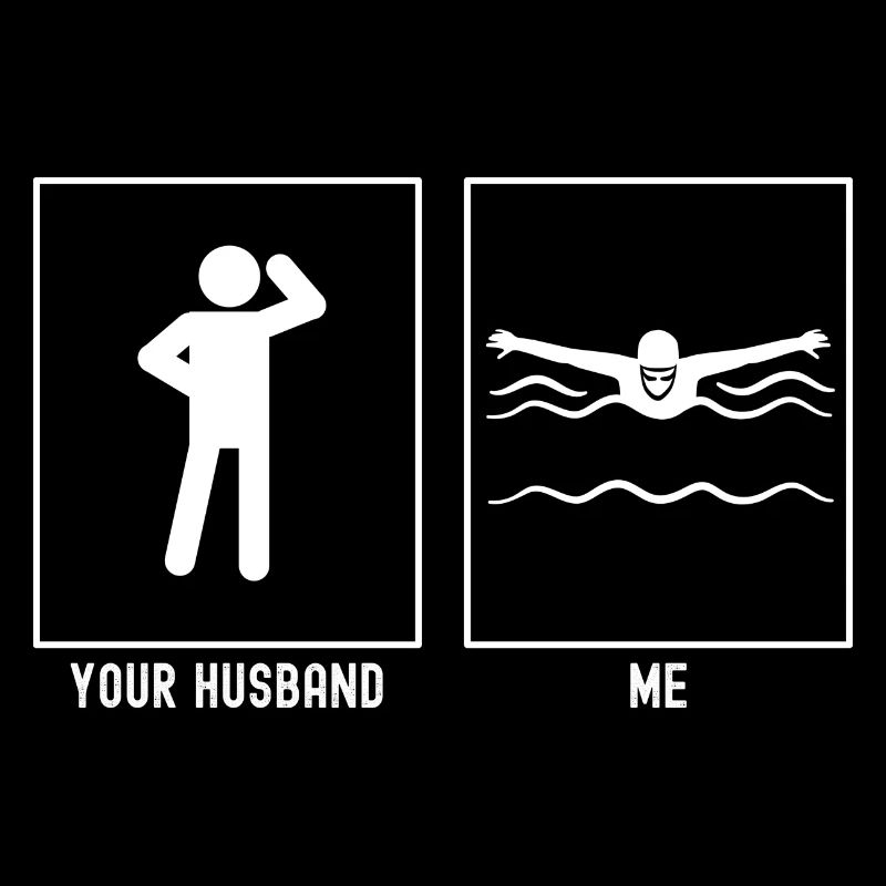 Ihr Ehemann - Ich - Schwimmen Vector