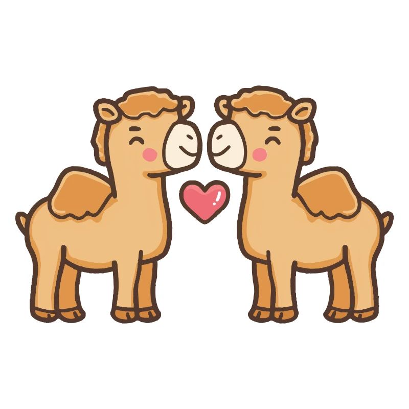 Camel Comic Couple Love