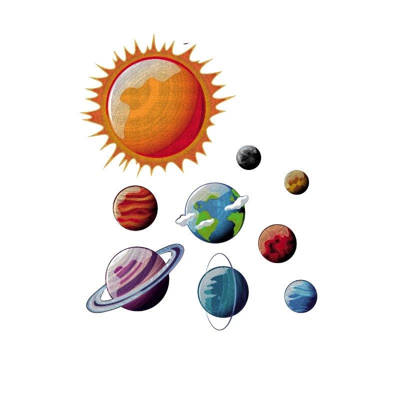 Planets Orbits Sun Moon Earth Galaxy Space Nerds