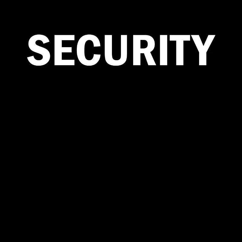 Security security guard bouncer tshirt costume