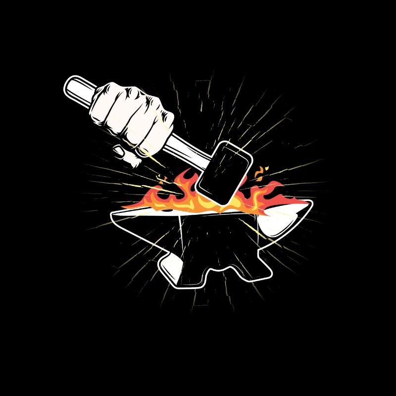 Hammer Blacksmith Anvil Forge Farrier Forging Gift