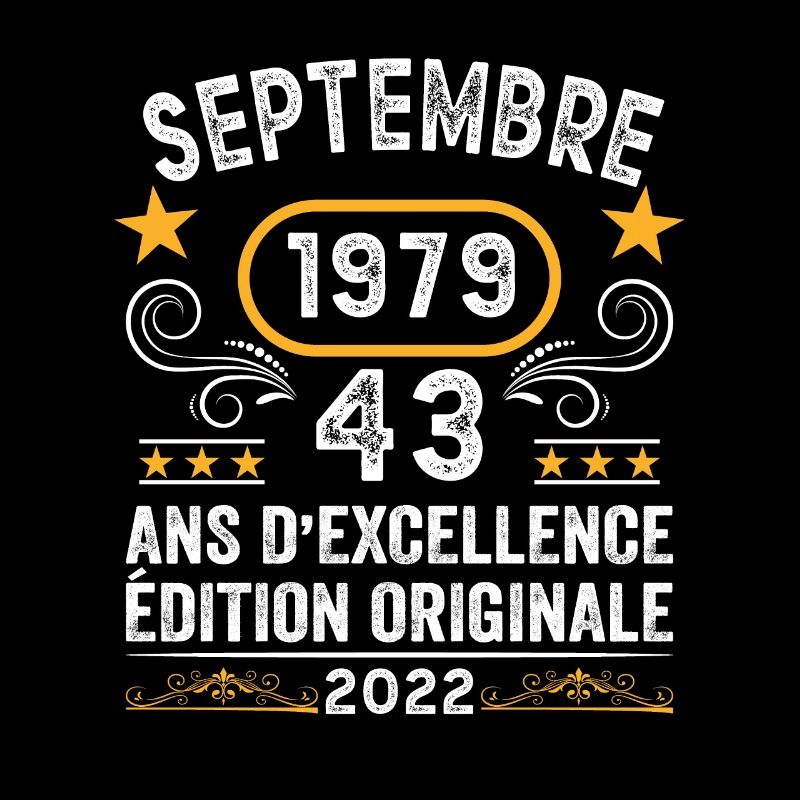 Septembre 1979 43 Ans Anniversaire Idée Cadeau