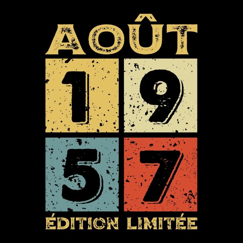 Août 1957 Original Idée Cadeau Anniversaire