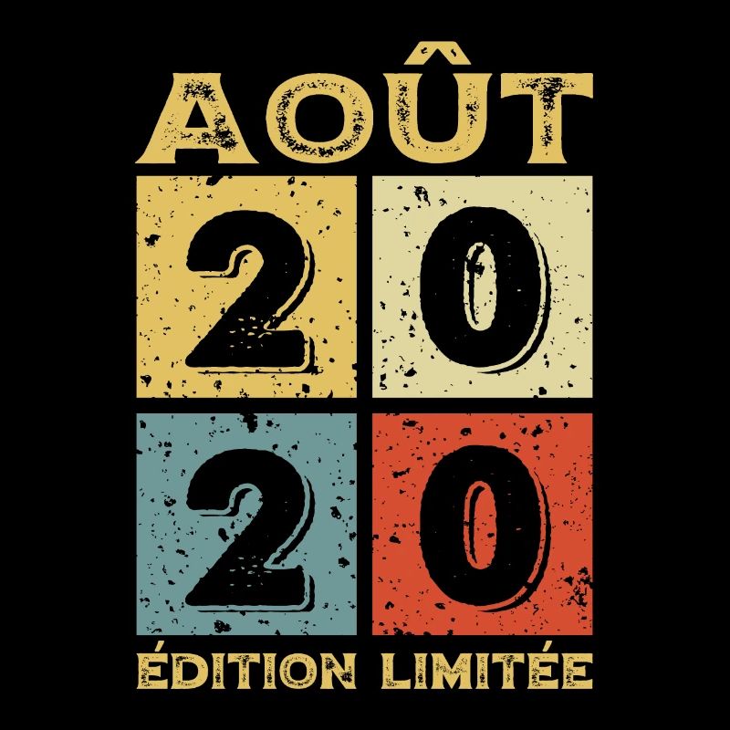 Août 2020 Original Idée Cadeau Anniversaire