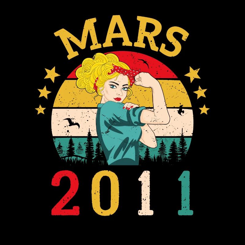 Mars 2011 Anniversaire Idée Cadeau Vintage 2011