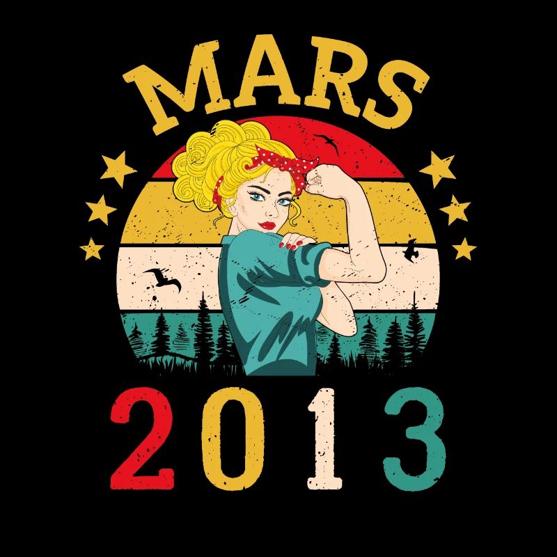 Mars 2013 Anniversaire Idée Cadeau Vintage 2013
