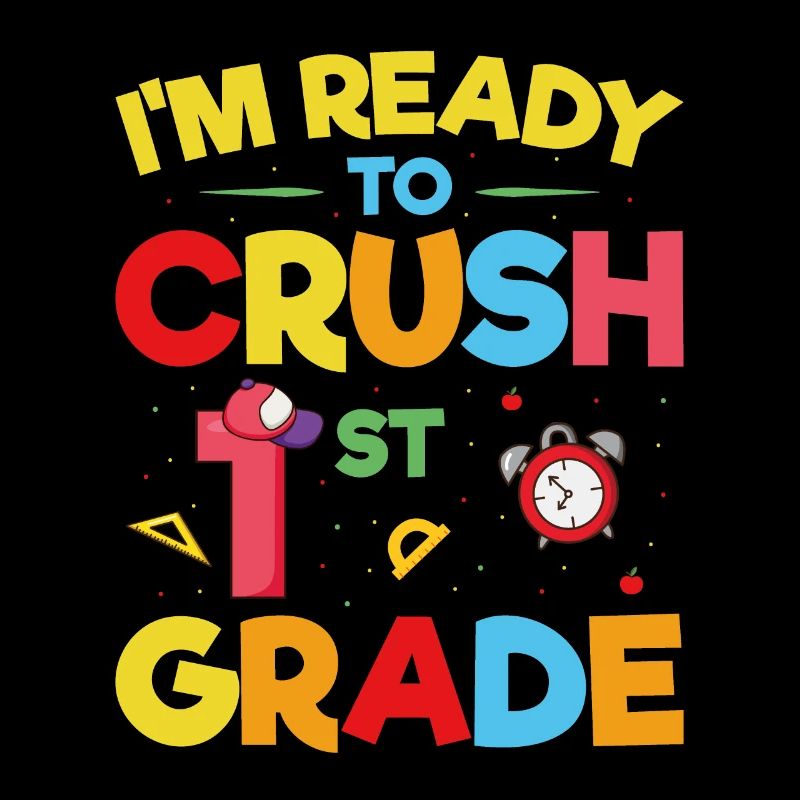 Ich bin bereit, das 1. Jahr zu zerquetschen