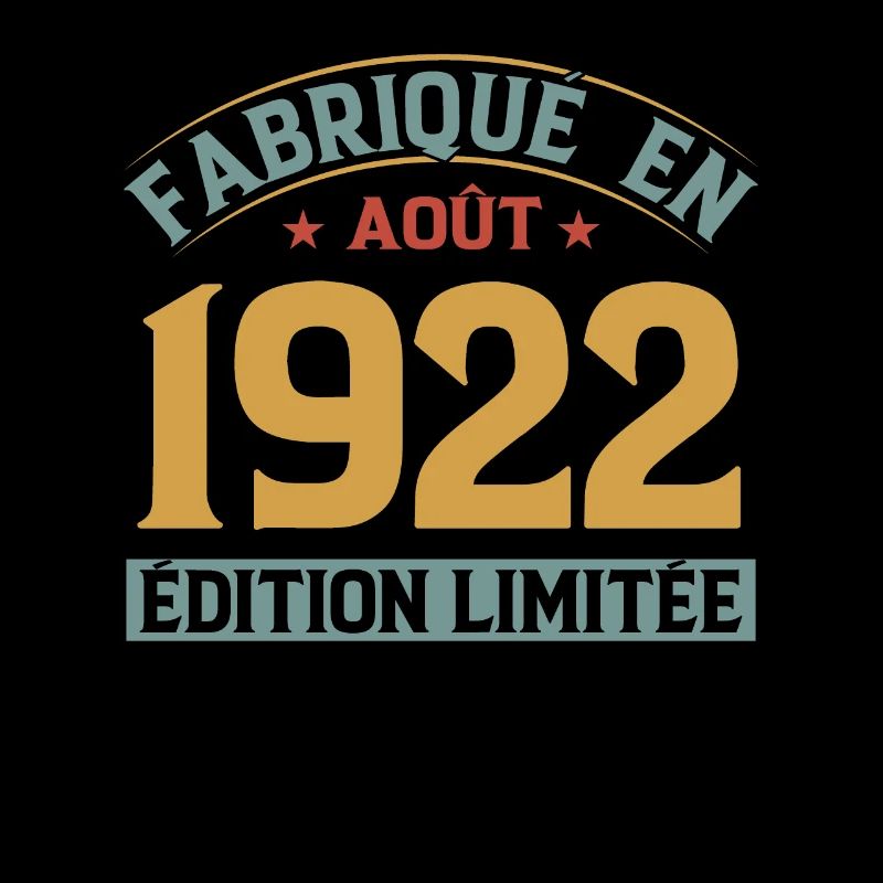 MILLÉSIME AOUT 1922 ÉDITION LIMITÉE