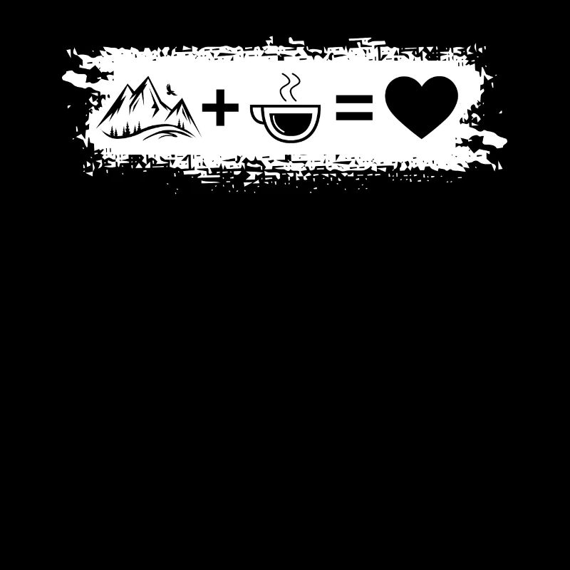 Grunge Rectangle - Heart - Coffee - Mountain -