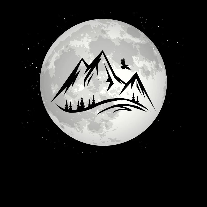 Full Moon - Mountain -
