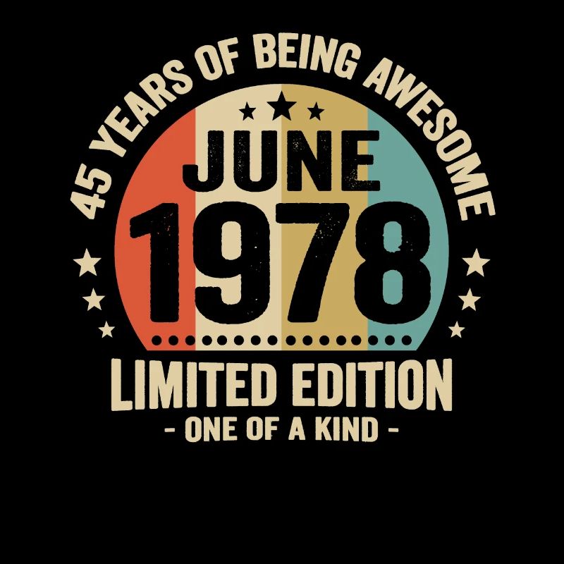 Juni 1978 45-jähriges Jubiläum Vintage-Geschenkidee