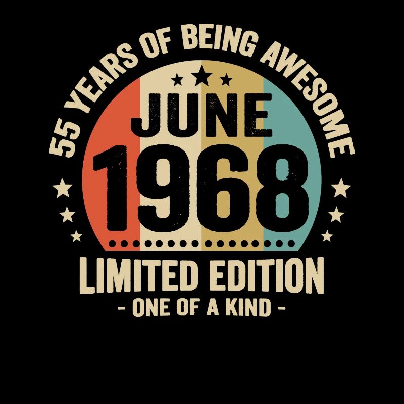 Juni 1968 55-jähriges Jubiläum Vintage-Geschenkidee