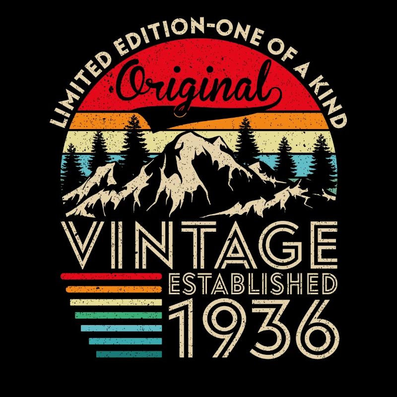 Original vintage established in 1936 anniversary