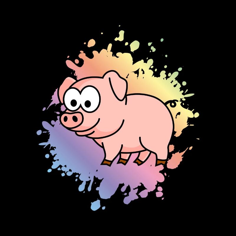 Schwein Comic Tier