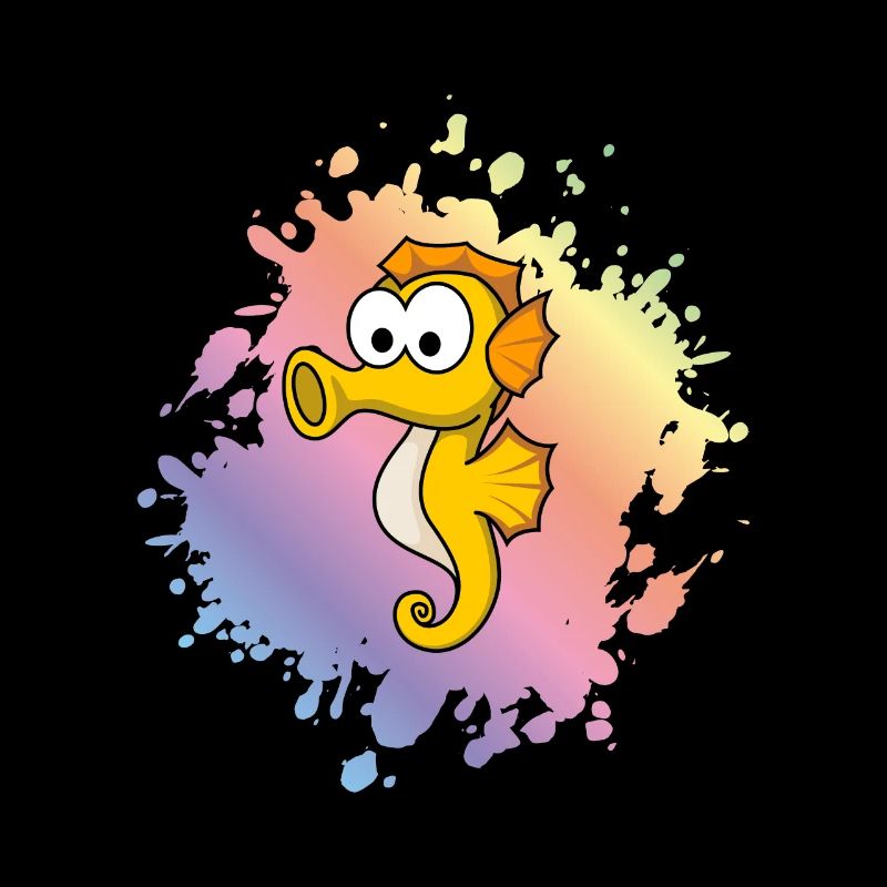 Seepferdchen Comic Tier