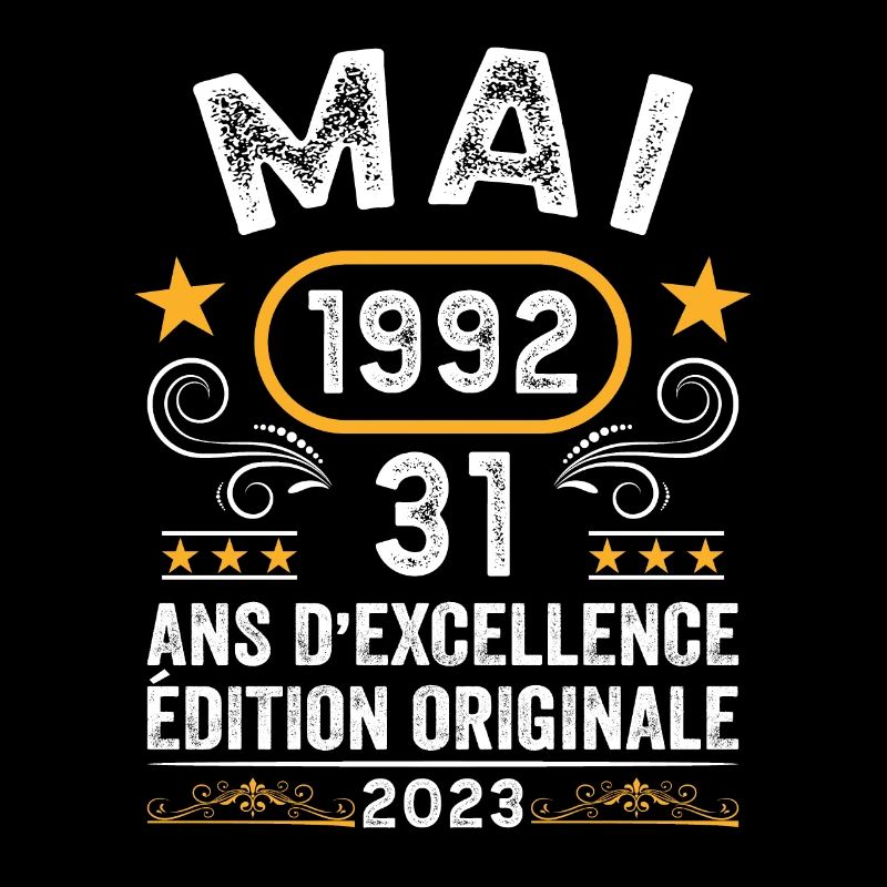 Anniversaire Vintage Idée Cadeau Mai 1992 31