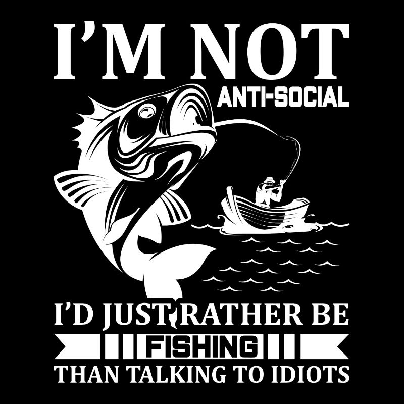 Je ne suis pas antisocial, je préfère simplement pêcher