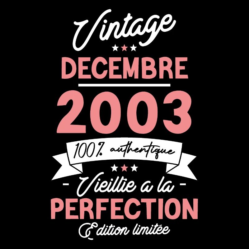 Vintage Décembre 2003 20 Ans