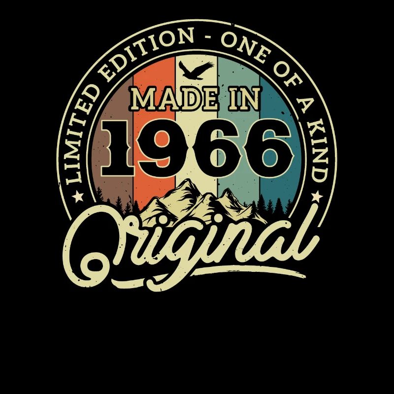 Vintage 1966 Birthday Retro
