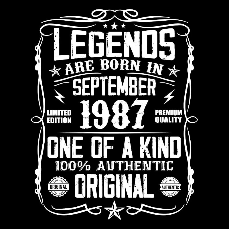 September 1987 Vintage Retro Geburtstagsgeschenk
