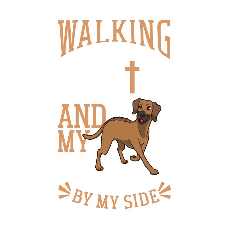 Jesus und Hund - Rhodesian Ridgeback