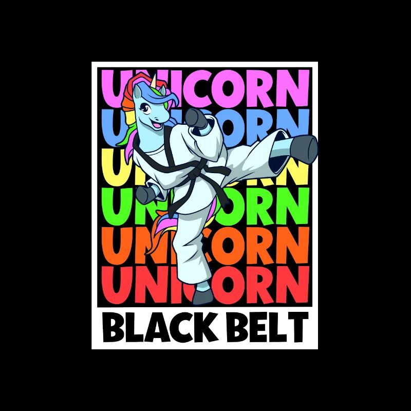 Einhorn - Tang Soo Do Schwarzer Gürtel