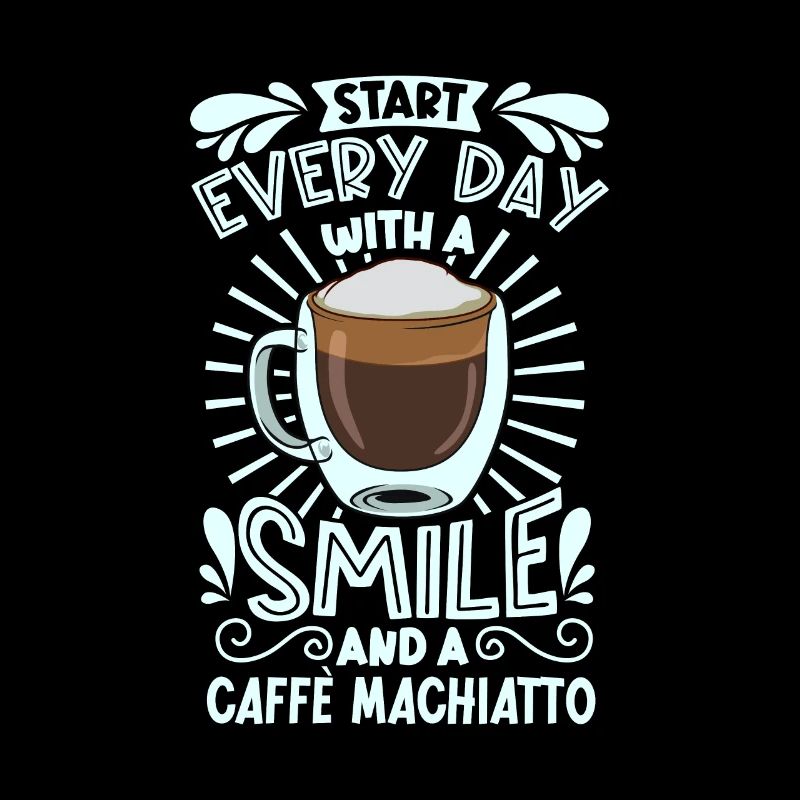 Smile with caffè macchiato
