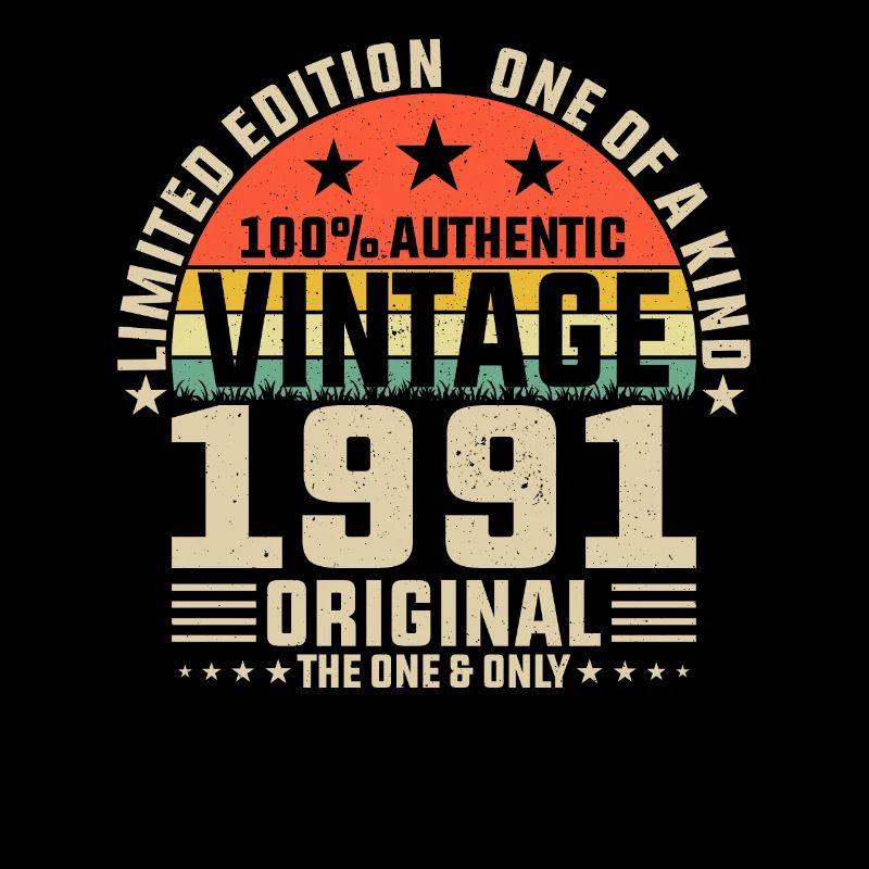 1991 Retro Birthday Design